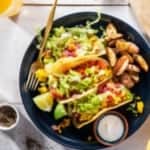 purple carrot review - Tofu scramble tacos
