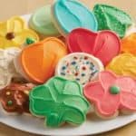 Buttercream cookies cut up