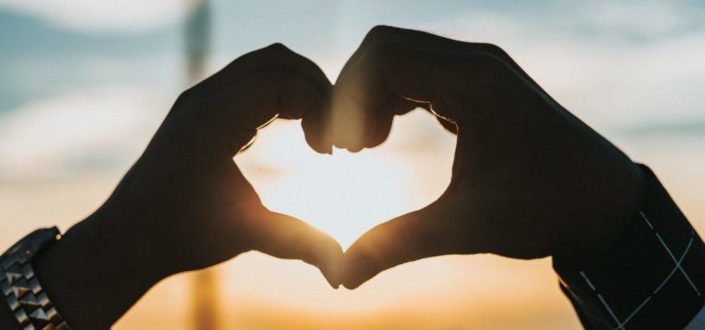 Hands forming a heart
