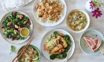 A table filled with healthy food
